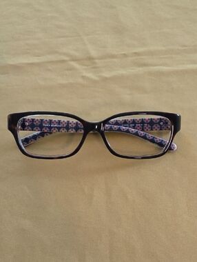 Tory Burch Womens Glasses Tortoise (Havana) w/ Patterned Temples - Gently Used